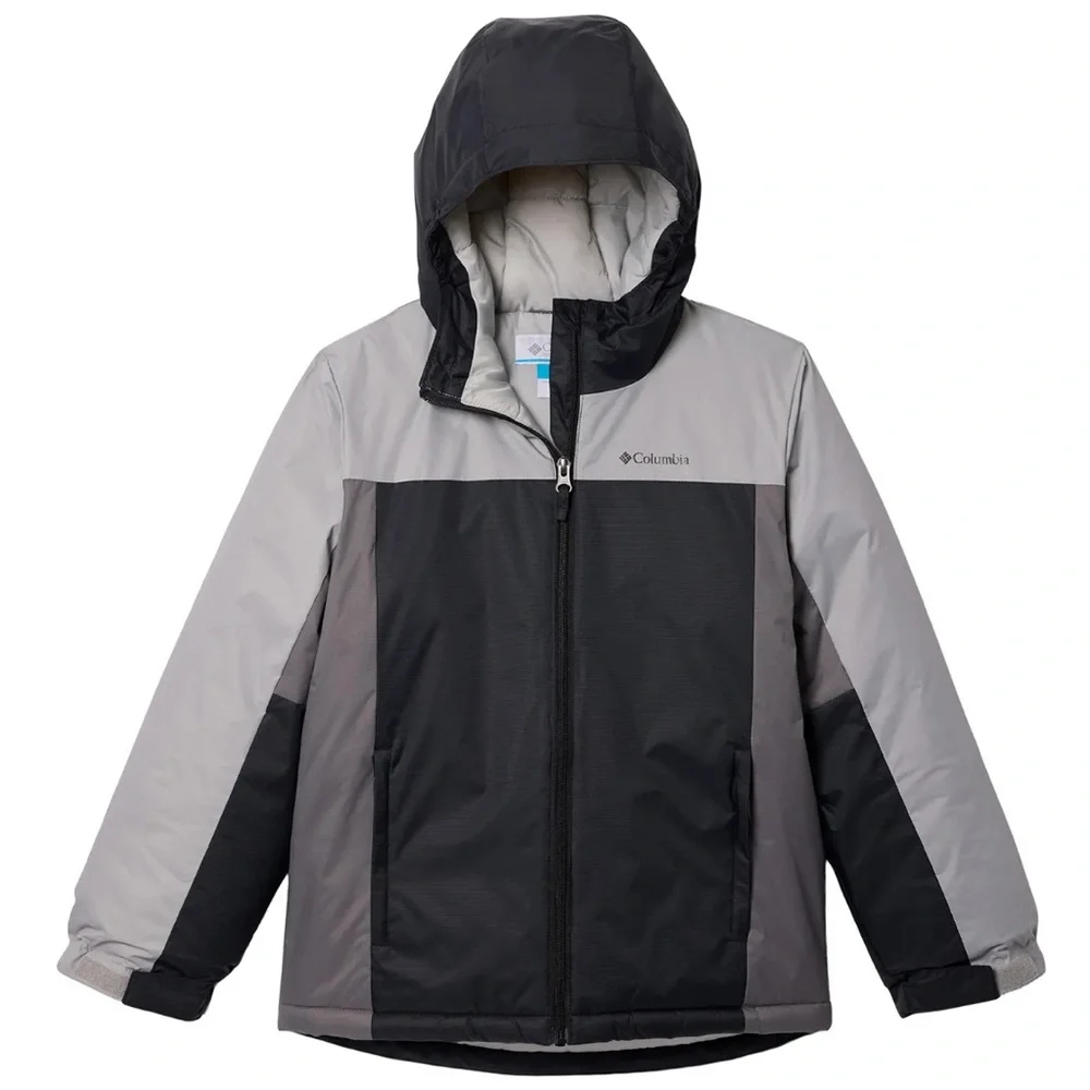 NWT Columbia Doug Firocious Gray Black Puffer Jacket size XS 6/7 Winter